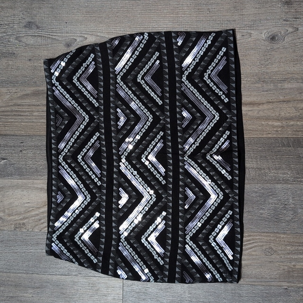 Express Sequin Mini Skirt